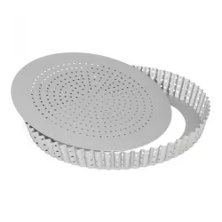 Teglia per crostate perforata da 24 cm con base rimovibile