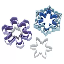 7 cookie cutters snowflakes