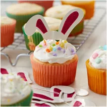 24 Cake Toppers - bunny ears
