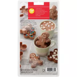 2 chocolate moulds "Gingerbread" with 6 cavities in total