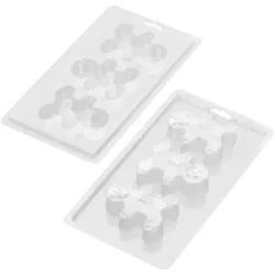 2 chocolate moulds "Gingerbread" with 6 cavities in total
