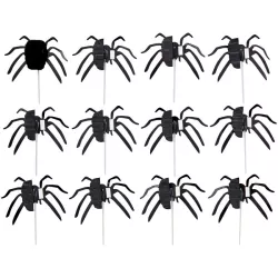 12 Cake Toppers "Spinne"