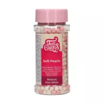 "Perle morbide" rosa/bianco