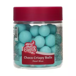 130 g Shiny blue choco crispy pearls