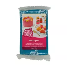 Aqua blue marzipan