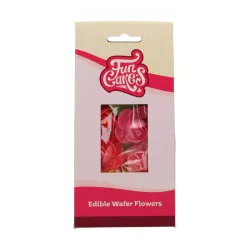 Rose con foglie di carta commestibile