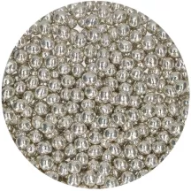 60g Metallic silver crispy choco pearls