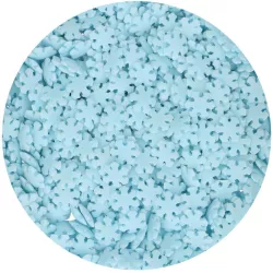 50g Paillettes Medley flocons de neige bleu