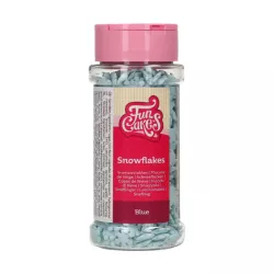 50g Streudekor blaue Schneeflocken