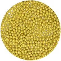 Perles en sucre - or métallisé - 80g