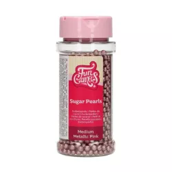Zuckerperlen "Metallic Rosa"