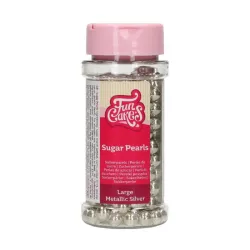 Zuckerperlen Metallic Silber