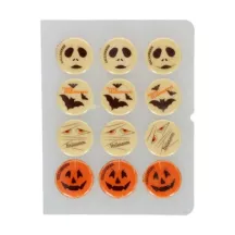 12 Decorazioni di cioccolato bianco - Halloween