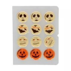 12 Decorazioni di cioccolato bianco - Halloween