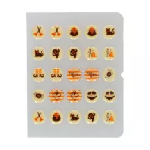 25 White chocolate decorations Halloween