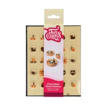 25 decorazioni di Halloween in cioccolato bianco
