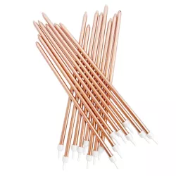 Candele lunghe - oro rosa