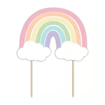 Cake Topper "pastel rainbow"