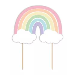 Cake topper "arcobaleno pastello