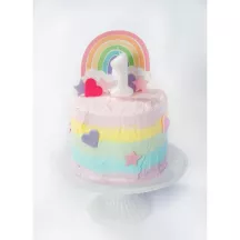 Cake Topper "pastel rainbow"