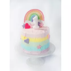 Cake topper "arcobaleno pastello