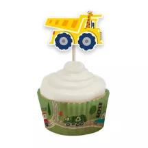 12 Cake toppers véhicules de transport