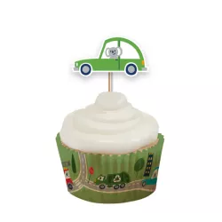 12 Transport vehicle cake toppers