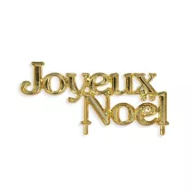 topper "Joyeux Noël" color oro
