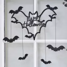 1 decorazione pipistrello Happy Halloween