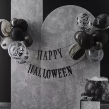 1 ghirlanda "Happy Halloween" con palloncini