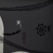 1 schwarze Halloween Hängedekoration von 5 m