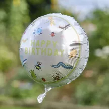 Ballon en plastique insecte "Happy birthday