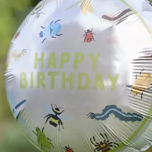 Ballon en plastique insecte "Happy birthday