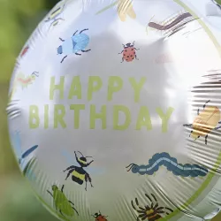 Insect "Happy birthday" foil balloon