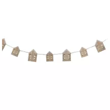 1 Guirlande lumineuse maison pain d'épices