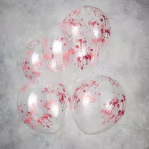 5 Balloons "Blood splatter"