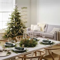 6 Marque-places maison en boisv
