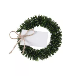 4 Christmas wreath place cards