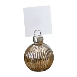 4 Platzkarten Weihnachtskugel