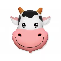 1 Ballon 3D "tête de vache" - aluminium