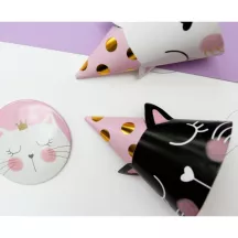 6 Party hats cat