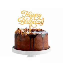 1 cake topper in acrilico - Buon compleanno
