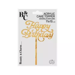 1 cake topper in acrilico - Buon compleanno