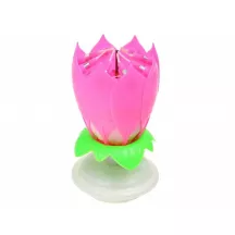 1 Bougie fleur avec musique