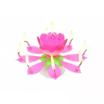 1 Bougie fleur avec musique