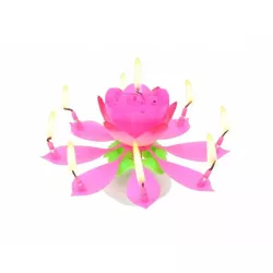 1 Flower candle with music