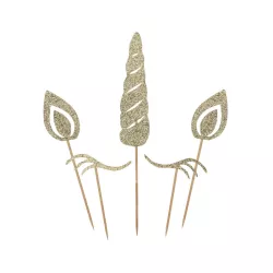 Kit cake toppers - Licorne - 5 pcs
