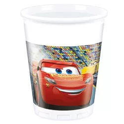8 Cars plastic cups