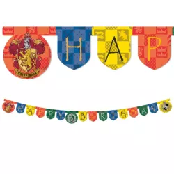 Harry Potter Hogwarts Häuser "Happy Birthday" Girlande