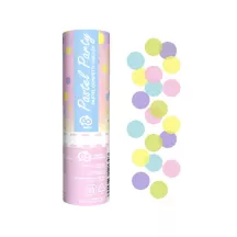 Confetti cannon pastel colours